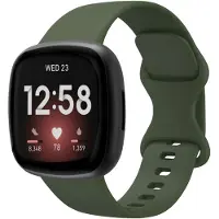 IMoshion Bracelet en silicone⁺ pour Fitbit Versa 4 / 3 / Sense (2) - Vert foncé