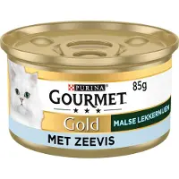 Gourmet Gold Les Effilochés en sauce au poisson de l'océan pâtée pour chat (85 g)