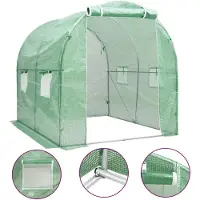 vidaXL Serre 4 m² 2x2x2 m
