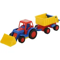 Wader Tracteur avec pelle et remorque