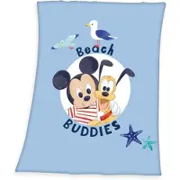 Disney s Couverture en microfibre molletonnée Mickey Mouse (75 x 100 cm)