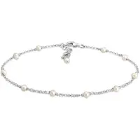 Elli Bijoux de pied argent / blanc perle