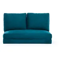 Hannah Home , Taida - Vert pétrole, Canapés-lits, Canapé-lit 2 places, Vert pétrole, Polyester, 120 x 62 x 68 x cm