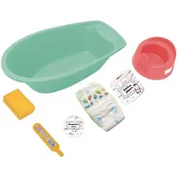 Heless Baignoire de poupée Pingouin avec. Accessoires, env. 40cm