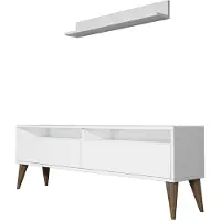 Skye Decor , Best- Best CTN, Blanc, Armoires TV, 50x150x30 cm, 100% panneau de particules mélaminé