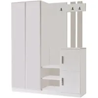 Skye Decor , Dd8-W, Armoires, Pupitre d'entrée, blanc, 147,2 x 179,7 x 37,5 cm