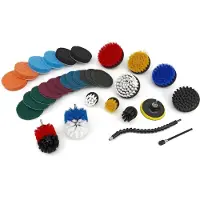 HBM Jeu de 31 pièces de brosses de nettoyage, de ponçage et de polissage pour machine à percer