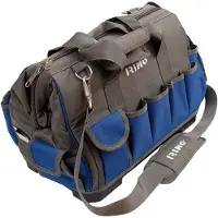 Irimo Sac à Outils 16'' Rigide Base Rigide, Grande Capacité, Robustesse -