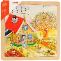 Goki Les saisons du puzzle des couches (54 pièces)