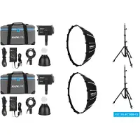 Nanlite Kit double LED bicolore Forza 150B (avec pied d'éclairage et softbox)