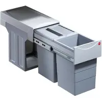 Hailo Tandem 15 + 15 Litres Gris clair