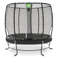 Exit Lotus Premium Trampoline ø253cm – Sur pieds – Rond – Trampoline de Jardin – Noir