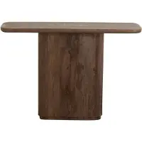 Nordal Table console Toke marron foncé