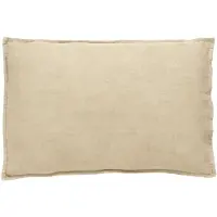 Nordal Coussin Vela en lin avec rembourrage - sable foncé