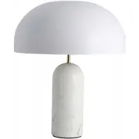 Nordal Lampe de table Atlas - marbre blanc