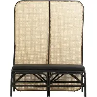 Nordal Paravent Begna avec banc avec matelas