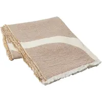Broste Copenhagen Marée plaid caramel