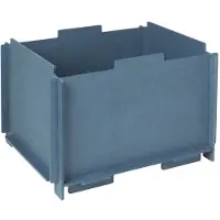 Broste Copenhagen Boîte de rangement Stacie bleu grand