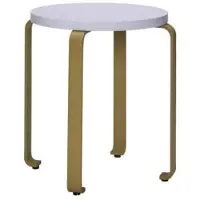 Hubsch Tabouret Smile bleu clair/kaki