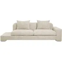 Broste Copenhagen Canapé Bay droit beige clair