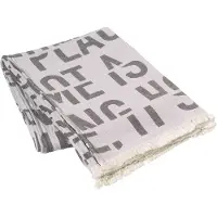 Broste Copenhagen Quote plaid violet clair