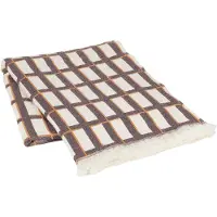 Broste Copenhagen Plaid Isa marron - 130x180cm