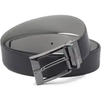 Armani Exchange pour homme. 951060CC23651635 Ceinture en cuir marine, gris (OSFA), Casuel, Classique