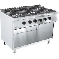 CombiSteel Cuisinière à gaz Base 700 6 Br.