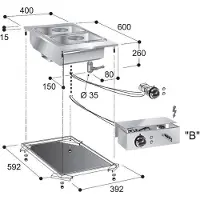 CombiSteel Module Bain-Marie amovible