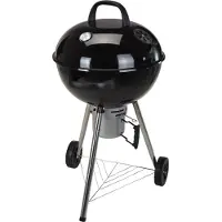 Huismerk Barbecue au charbon de bois rond 57 cm - Noir