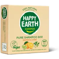 Happy Earth , shampoing solide sans plastique, gamme "Repair & Care", 90 g