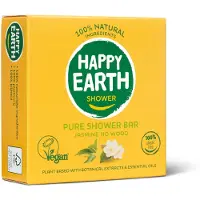 Happy Earth HAPPY HEARTH Pure Shower Bar Jasmine Ho Wood 90 g Gel Douche