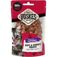 Voskes cœurs de filet de canard Soft & Chewy pour chat (60 g)