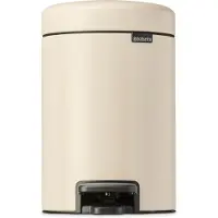 Brabantia NewIcon Poubelle à Pédale 3 Litres Soft Beige