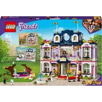 LEGO Friends Grand Hôtel de Heartlake City 41684, Maison de poupée avec 4 mini-poupées et accessoires, 1308 pièces, 8+