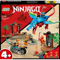 LEGO 71759 NINJAGO Temple du Dragon Set avec 4 minifigures