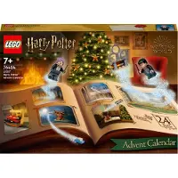LEGO 76404 Harry Potter Calendrier de l'Avent 2022 avec jeu de société, 7 minifigures, scènes de films et accessoires de jouets, cadeau magique précoce pour Noël