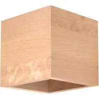 Sollux Applique QUAD en bois naturel 1xG9 8W bois 10x12x10cm