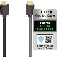 Hama Câble Hdmi Ultra High-speed 8k 2 M Noir (205242)