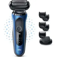 Braun Series 6 61-B1500s - Grattoir - Boutons - Bleu - LED - Batterie rechargeable - Batteries Lithium-Ion (Li-Ion)