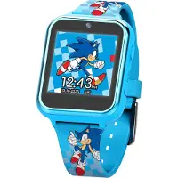 Sonic Smartwatch Sonic pour enfants , montre pour enfants avec caméra selfie, photo & vidéo, chronomètre, 6 jeux, 3 fonds d'écran, 10 cadrans, tracker fitness, réveil