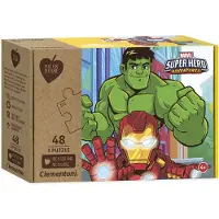 Clementoni Play pour le futur puzzle - Superhéros, 3x48pcs.