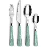 Big Buy Cooking Amefa Paille Cutlery Set 24 Pieces Metal Bicolour (25 cm)