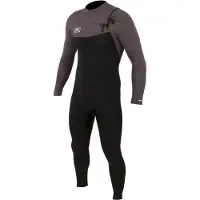 Ocean & Earth Free Flex 3/2 Mm Long Sleeve Chest Zip Neoprene Suit Noir M Homme