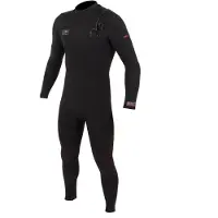 Ocean & Earth One Double 4/3 Mm Long Sleeve Chest Zip Neoprene Suit Noir MT Homme