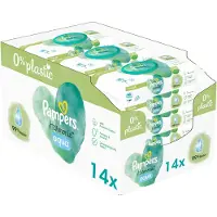 Pampers Lingettes Bébé Aqua Harmonie 720 Lingettes (Lot De 15 X 48)Sans Parfum Ni Alcool 99% D'eau Et Des Fibres D'origine Végétale