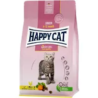 Happy Cat Junior Farm Poultry (volaille), croquettes pour chatons âgés de 4 à 12 mois, 4 kg