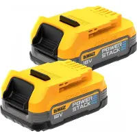 DeWalt DCBP034 Duopack 18V Li -ion Batterie - 1,7AH - Powerstack - DCBP034E2 -XJ (2 Pièces)