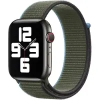 Apple Watch 38/40 mm Nylon Sport Loop Bracelet de Montre Vert Iverness