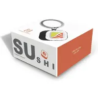 Metalmorphose Keyring Sushi, Multicolore